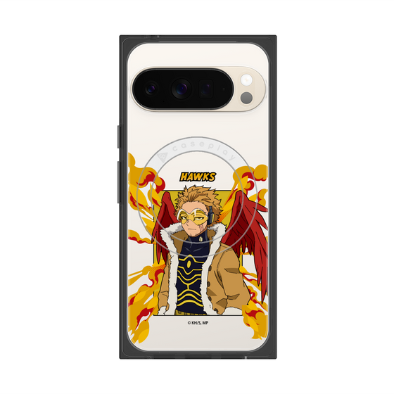 プレミアムスクエアケース with Pixelsnap［ 僕のヒーローアカデミア - ポップ - ホークス ］