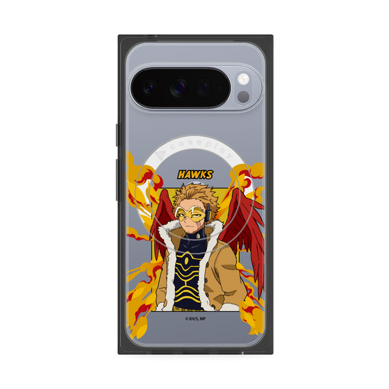 プレミアムスクエアケース with Pixelsnap［ 僕のヒーローアカデミア - ポップ - ホークス ］