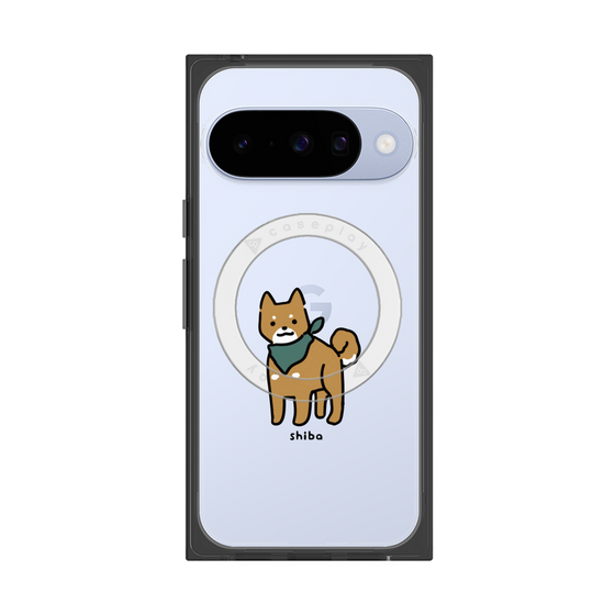 プレミアムスクエアケース with Pixelsnap［ オリジナル - CASEPLAYイヌ - shiba ］