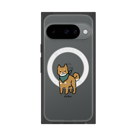 プレミアムスクエアケース with Pixelsnap［ オリジナル - CASEPLAYイヌ - shiba ］