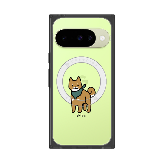 プレミアムスクエアケース with Pixelsnap［ オリジナル - CASEPLAYイヌ - shiba ］