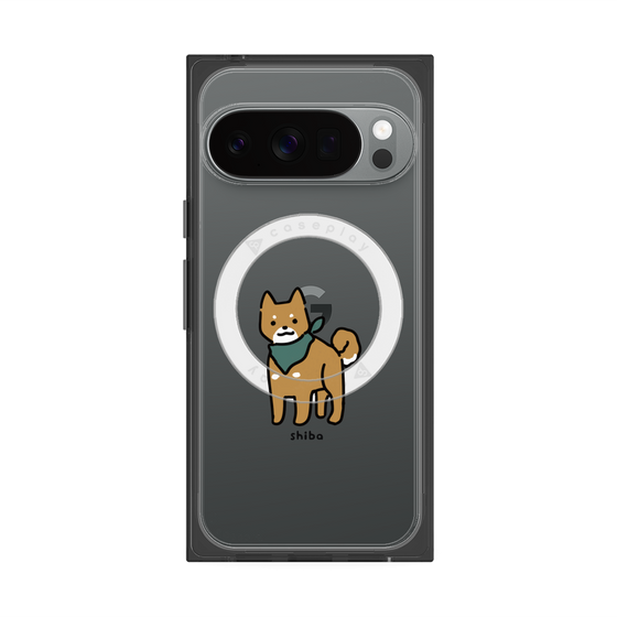 プレミアムスクエアケース with Pixelsnap［ オリジナル - CASEPLAYイヌ - shiba ］