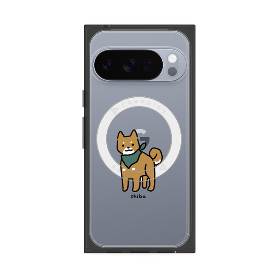 プレミアムスクエアケース with Pixelsnap［ オリジナル - CASEPLAYイヌ - shiba ］