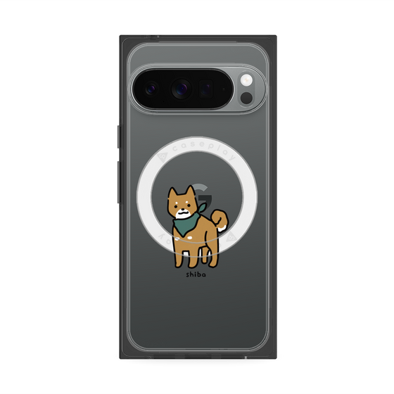 プレミアムスクエアケース with Pixelsnap［ オリジナル - CASEPLAYイヌ - shiba ］