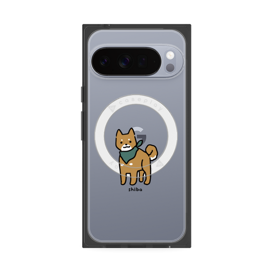 プレミアムスクエアケース with Pixelsnap［ オリジナル - CASEPLAYイヌ - shiba ］