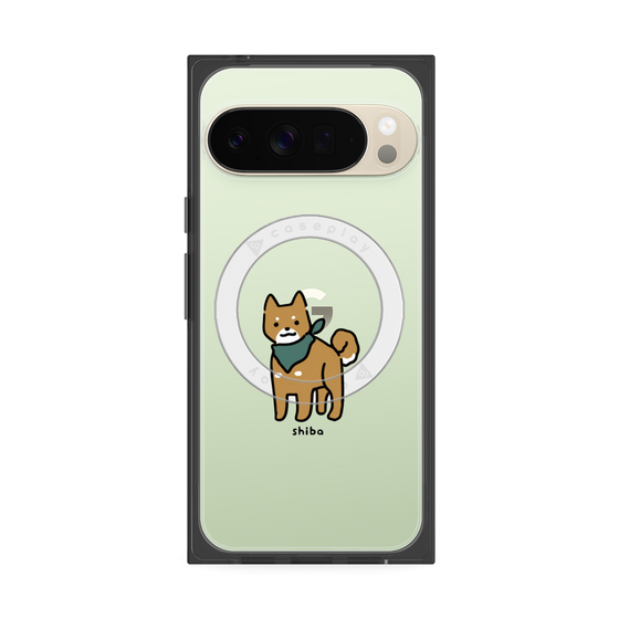 プレミアムスクエアケース with Pixelsnap［ オリジナル - CASEPLAYイヌ - shiba ］