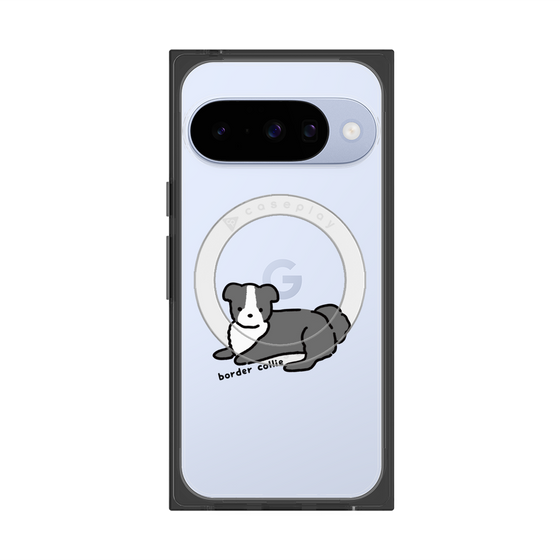 プレミアムスクエアケース with Pixelsnap［ オリジナル - CASEPLAYイヌ - border collie ］