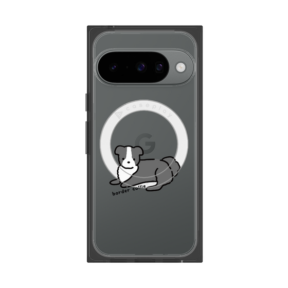 プレミアムスクエアケース with Pixelsnap［ オリジナル - CASEPLAYイヌ - border collie ］