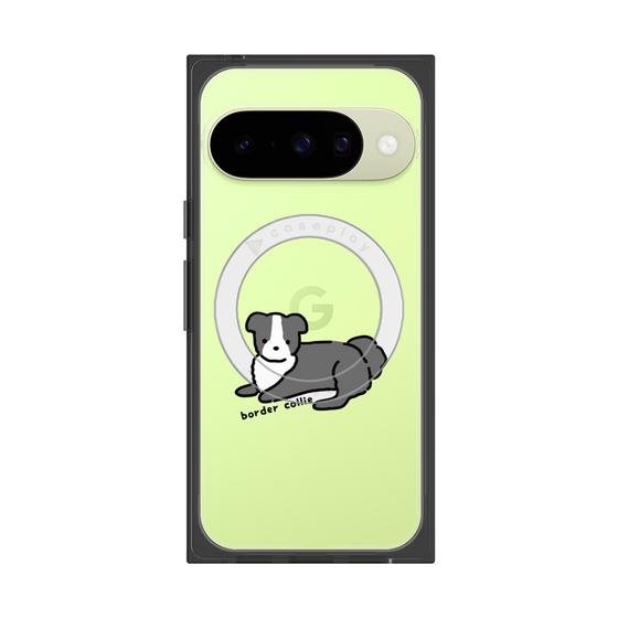 プレミアムスクエアケース with Pixelsnap［ オリジナル - CASEPLAYイヌ - border collie ］