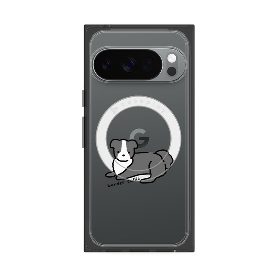 プレミアムスクエアケース with Pixelsnap［ オリジナル - CASEPLAYイヌ - border collie ］