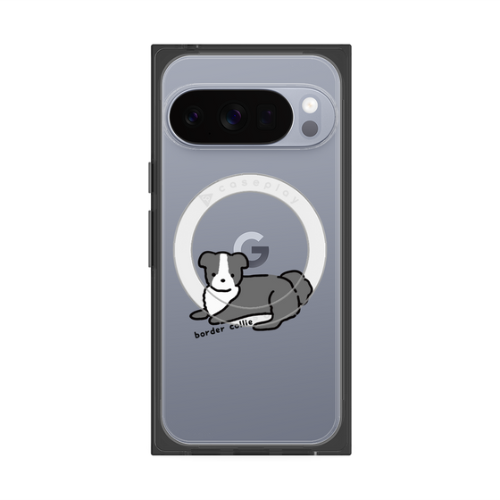 プレミアムスクエアケース with Pixelsnap［ オリジナル - CASEPLAYイヌ - border collie ］