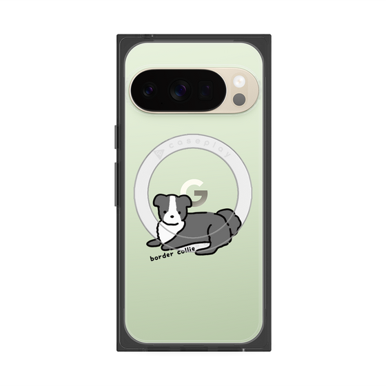 プレミアムスクエアケース with Pixelsnap［ オリジナル - CASEPLAYイヌ - border collie ］