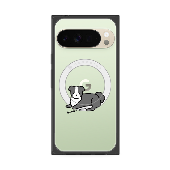 プレミアムスクエアケース with Pixelsnap［ オリジナル - CASEPLAYイヌ - border collie ］