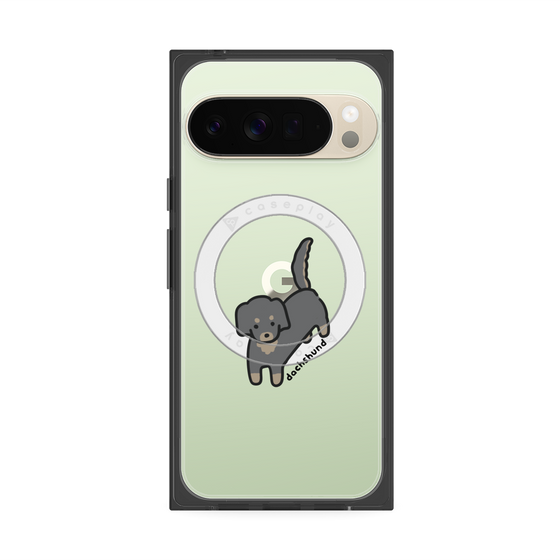 プレミアムスクエアケース with Pixelsnap［ オリジナル - CASEPLAYイヌ - dachsund ］