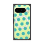プレミアムスクエアケース with Pixelsnap［ オリジナル - 推し色水玉 - グリーン ］