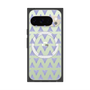 プレミアムスクエアケース with Pixelsnap［ オリジナル - 推し色三角 - パープル ］