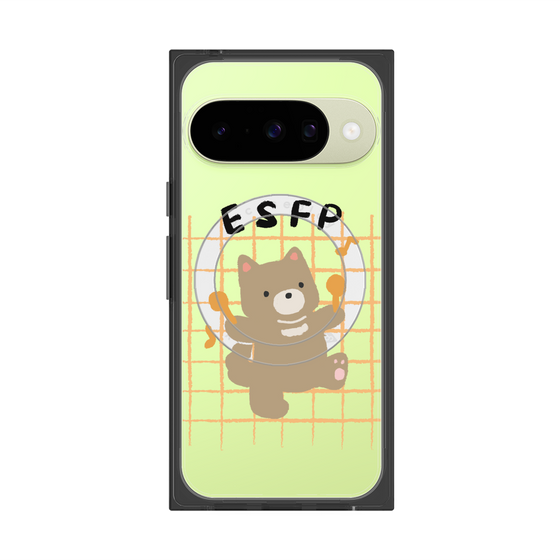 プレミアムスクエアケース with Pixelsnap［ オリジナル - ESFP エンターテイナー - キャラクター ］