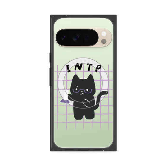 プレミアムスクエアケース with Pixelsnap［ オリジナル - INTP 論理学者 - キャラクター ］
