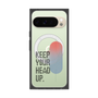 プレミアムスクエアケース with Pixelsnap［ オリジナル - ドットオーバーレイ - KEEP YOUR HEAD UP/A ］