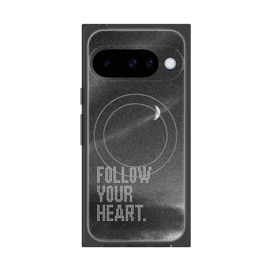 プレミアムスクエアケース with Pixelsnap［ オリジナル - ドットオーバーレイ - FOLLOW YOUR HEART/B ］