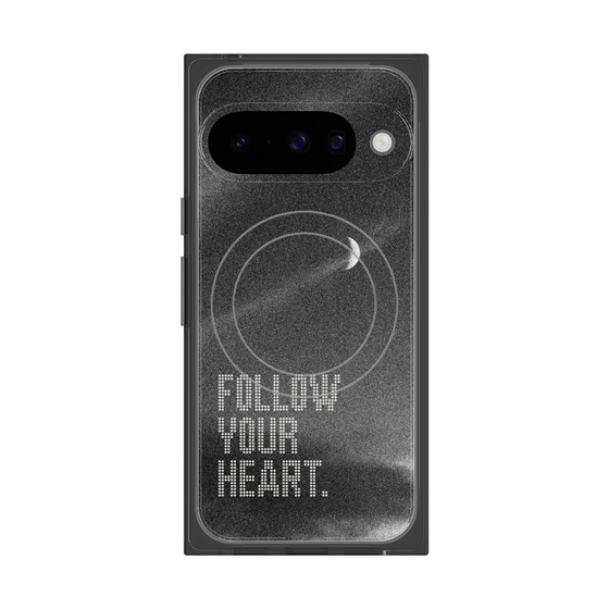 プレミアムスクエアケース with Pixelsnap［ オリジナル - ドットオーバーレイ - FOLLOW YOUR HEART/B ］