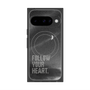 プレミアムスクエアケース with Pixelsnap［ オリジナル - ドットオーバーレイ - FOLLOW YOUR HEART/B ］