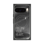 プレミアムスクエアケース with Pixelsnap［ オリジナル - ドットオーバーレイ - FOLLOW YOUR HEART/B ］