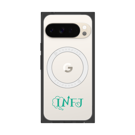 プレミアムスクエアケース with Pixelsnap［ オリジナル - INFJ 提唱者 - アルファベット ］