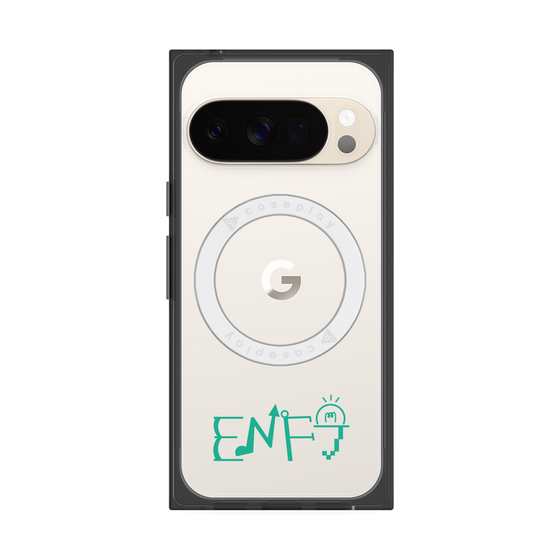 プレミアムスクエアケース with Pixelsnap［ オリジナル - ENFJ 主人公 - アルファベット ］