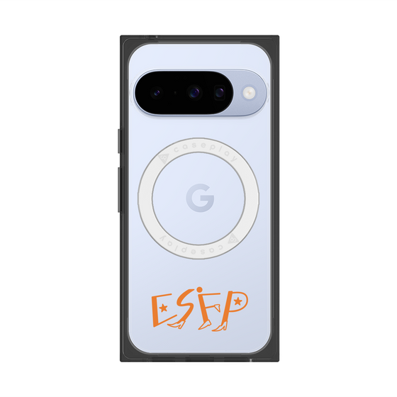 プレミアムスクエアケース with Pixelsnap［ オリジナル - ESFP エンターテイナー - アルファベット ］