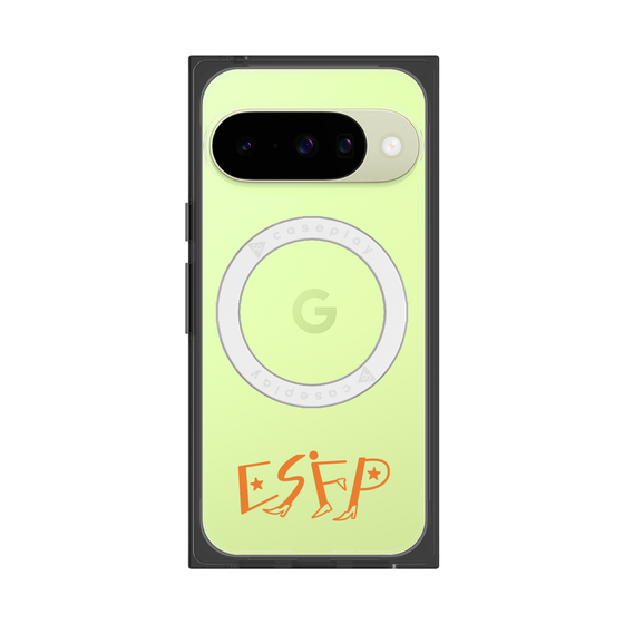 プレミアムスクエアケース with Pixelsnap［ オリジナル - ESFP エンターテイナー - アルファベット ］