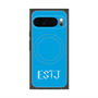 プレミアムスクエアケース with Pixelsnap［ オリジナル - ESTJ 幹部 - アルファベット - ブルー ］