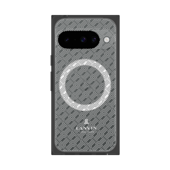 プレミアムスクエアケース with Pixelsnap［ LANVIN COLLECTION - ロゴパターン ］