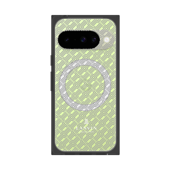プレミアムスクエアケース with Pixelsnap［ LANVIN COLLECTION - ロゴパターン ］
