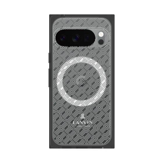 プレミアムスクエアケース with Pixelsnap［ LANVIN COLLECTION - ロゴパターン ］
