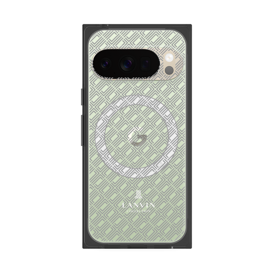 プレミアムスクエアケース with Pixelsnap［ LANVIN COLLECTION - ロゴパターン ］