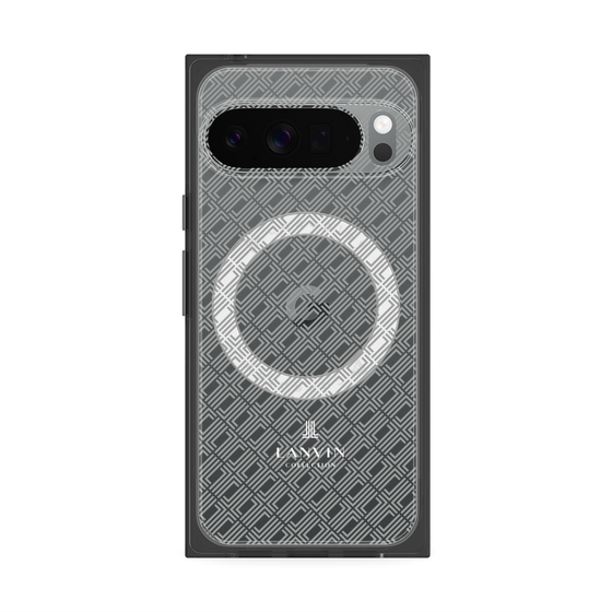 プレミアムスクエアケース with Pixelsnap［ LANVIN COLLECTION - ロゴパターン ］