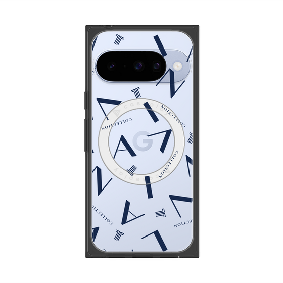 プレミアムスクエアケース with Pixelsnap［ LANVIN COLLECTION - タイポグラフィ ］