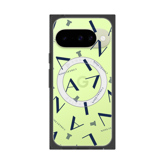 プレミアムスクエアケース with Pixelsnap［ LANVIN COLLECTION - タイポグラフィ ］