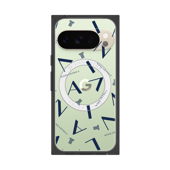 プレミアムスクエアケース with Pixelsnap［ LANVIN COLLECTION - タイポグラフィ ］