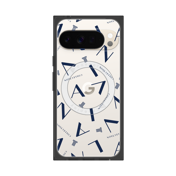 プレミアムスクエアケース with Pixelsnap［ LANVIN COLLECTION - タイポグラフィ ］