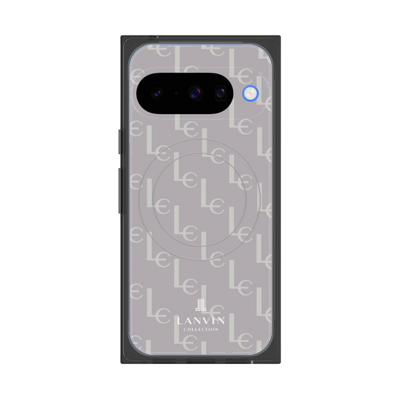 プレミアムスクエアケース with Pixelsnap［ LANVIN COLLECTION - ジオメトリック - ライラック ］