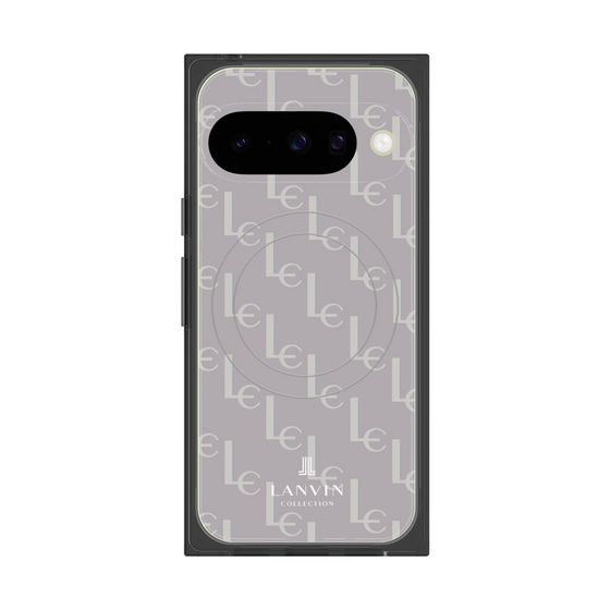 プレミアムスクエアケース with Pixelsnap［ LANVIN COLLECTION - ジオメトリック - ライラック ］