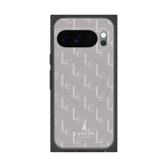 プレミアムスクエアケース with Pixelsnap［ LANVIN COLLECTION - ジオメトリック - ライラック ］