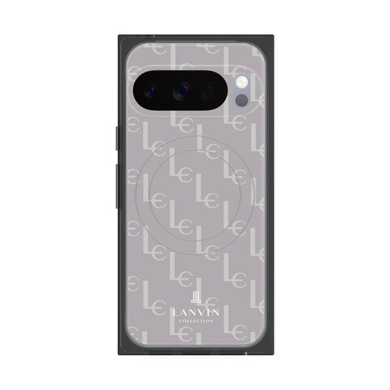 プレミアムスクエアケース with Pixelsnap［ LANVIN COLLECTION - ジオメトリック - ライラック ］