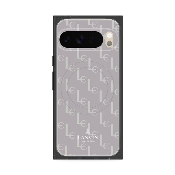 プレミアムスクエアケース with Pixelsnap［ LANVIN COLLECTION - ジオメトリック - ライラック ］