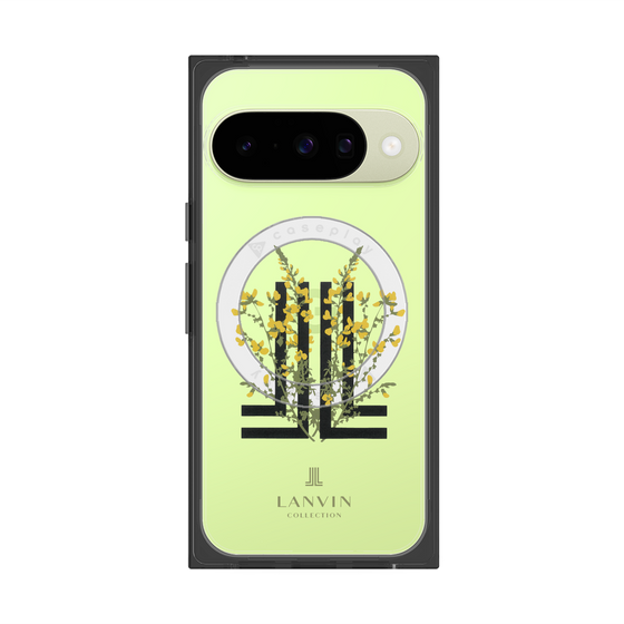 プレミアムスクエアケース with Pixelsnap［ LANVIN COLLECTION - フラワー ］