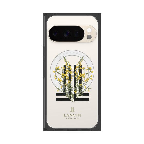 プレミアムスクエアケース with Pixelsnap［ LANVIN COLLECTION - フラワー ］