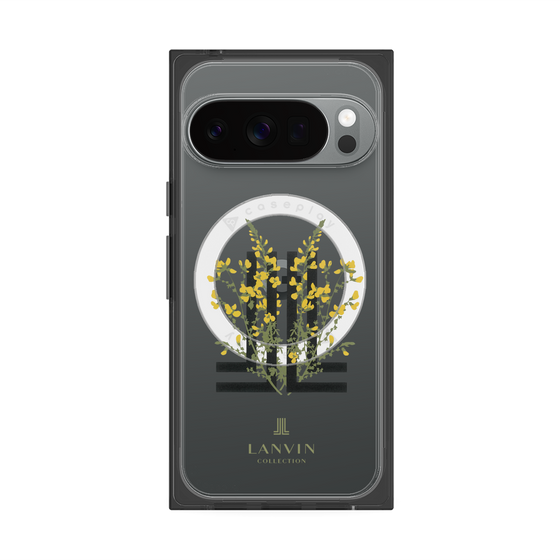 プレミアムスクエアケース with Pixelsnap［ LANVIN COLLECTION - フラワー ］