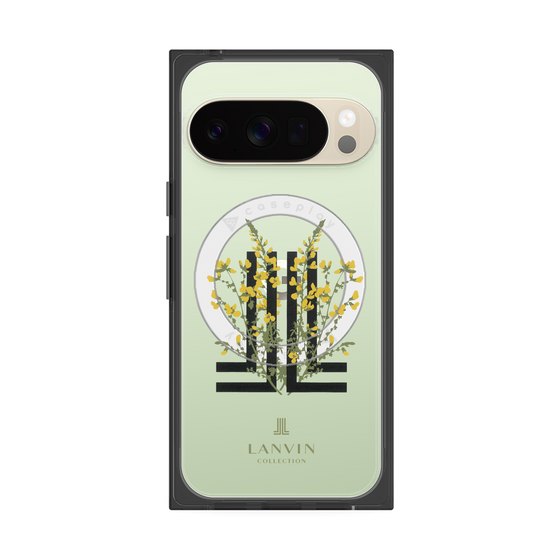 プレミアムスクエアケース with Pixelsnap［ LANVIN COLLECTION - フラワー ］